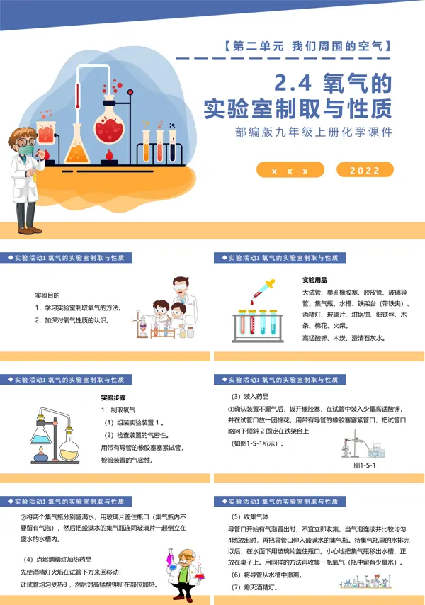 九年级上册化学课件制取氧气PPT课件