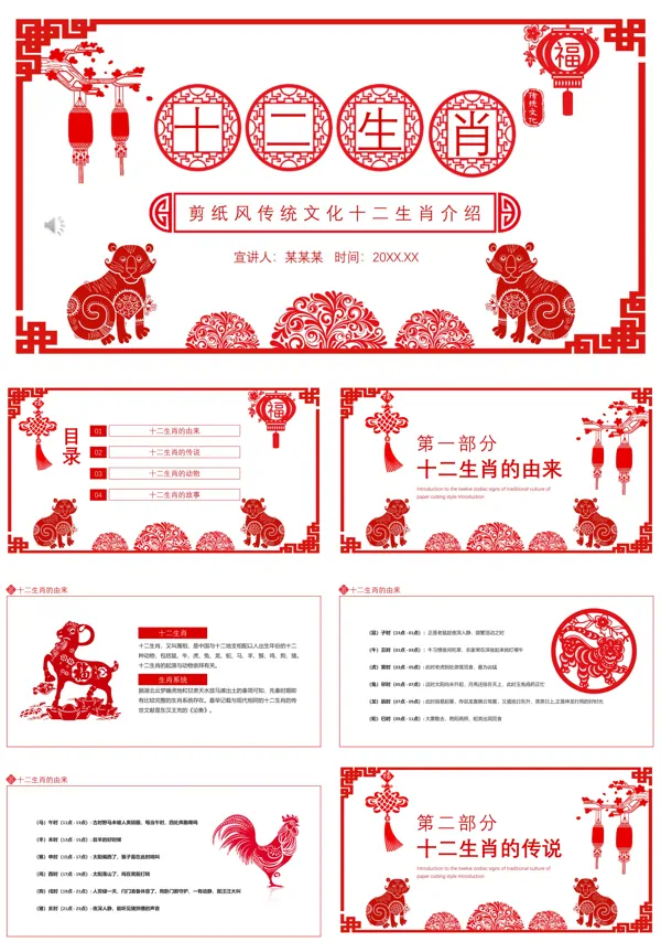 十二生肖文化介绍PPT课件