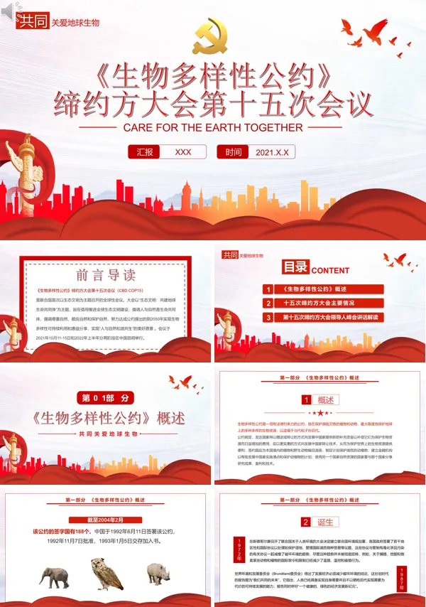 学习解读《生物多样性公约》PPT
