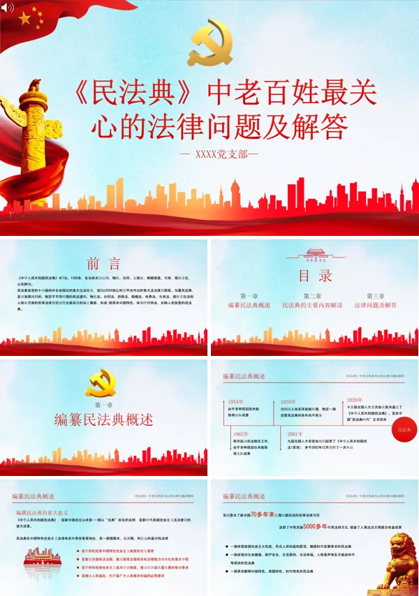民法典解读PPT课件
