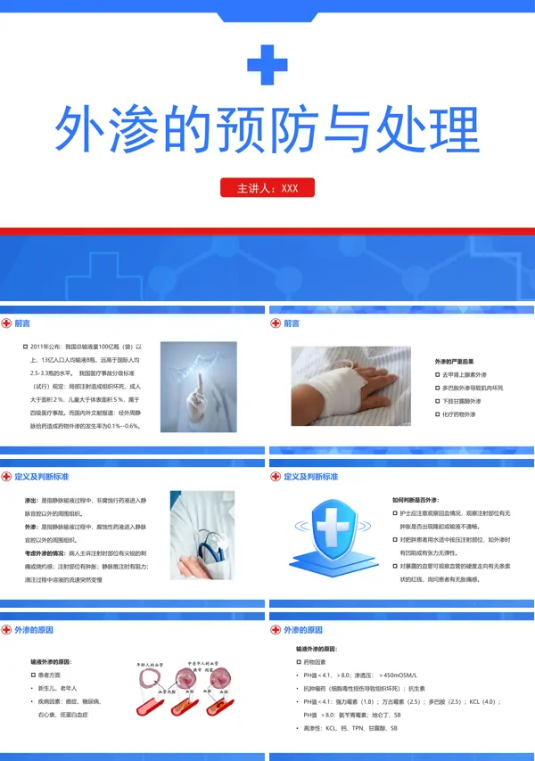 静脉输液外渗的预防与处理PPT课件