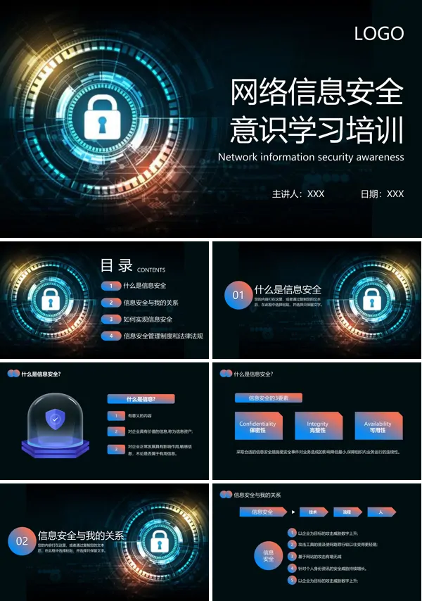 网络信息安全意识学习培训PPT