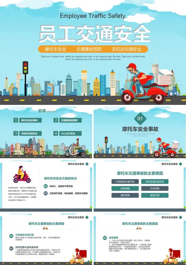 员工上下班道路交通安全培训ppt课件
