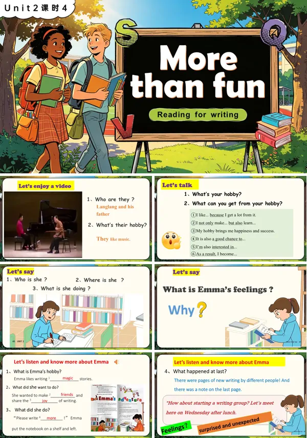 Unit2 课时4《Reading for writing》七年级上册外研英语 ppt课件(教案+分层作业+导学案)