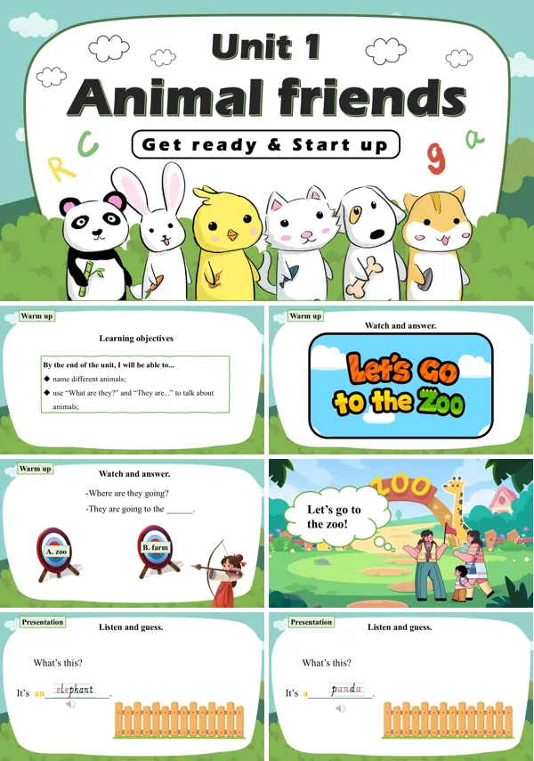 外研三年级英语下册Unit1 第1课时Get ready Start up PPT课件含教案