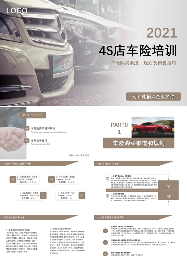 销售汽车保险的技巧ppt课件