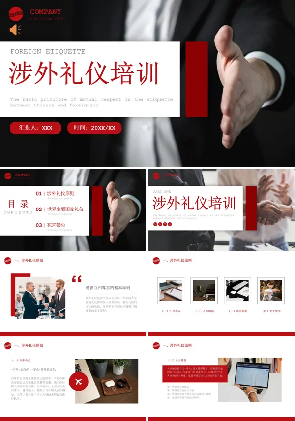 涉外礼仪培训PPT课件免费下载