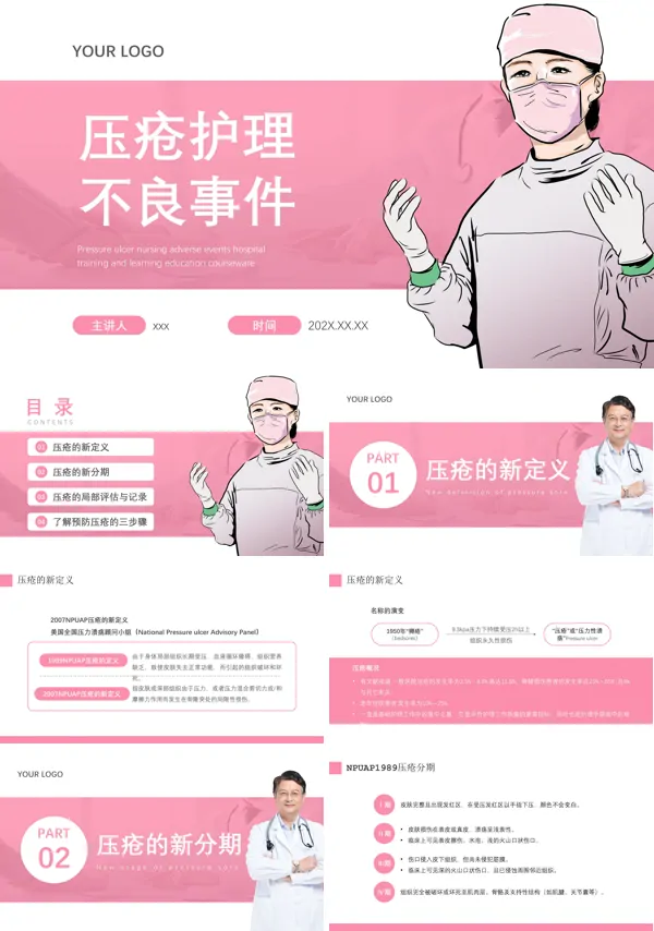 压疮护理不良事件医院培训学习教育PPT模板
