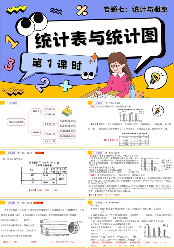 小升初数学课件第1课时《统计与概率—统计表与统计图》PPT含教案