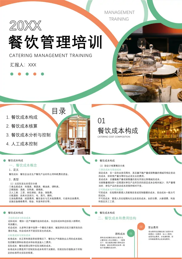餐饮管理培训PPT课件免费下载