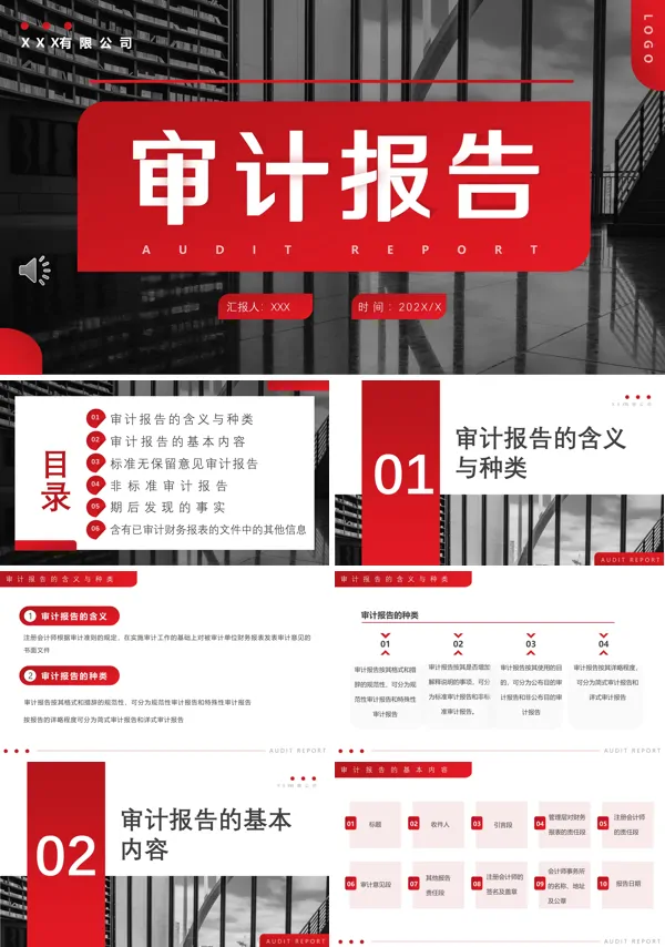 怎样写内部审计报告ppt课件