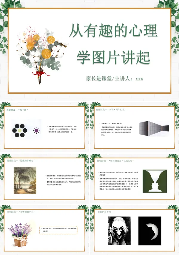 从有趣的心理学图片学习心理学课件PPT