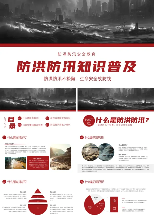 防汛安全知识教育培训PPT课件