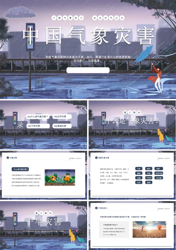 气象灾害介绍PPT课件免费下载