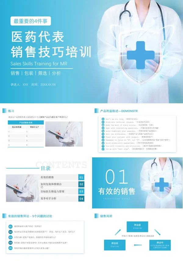 医药代表销售实战技巧培训PPT课件