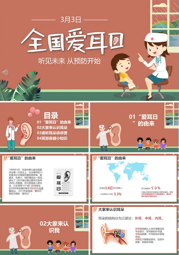 2022爱耳日活动主题ppt