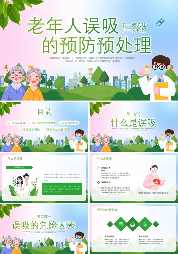 老年人误吸预防的预处理PPT