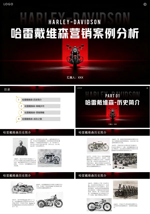 哈雷戴维森公司案例分析ppt课件含讲稿