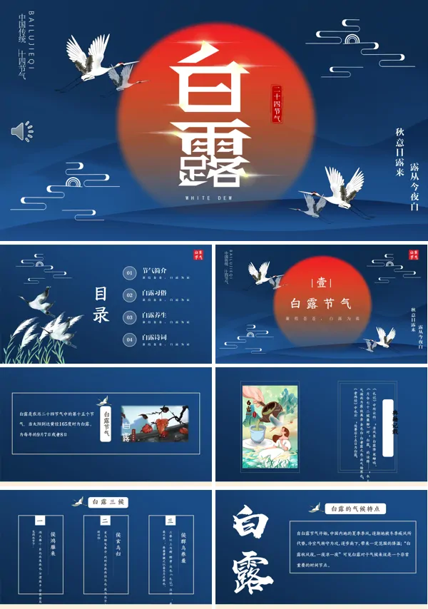 白露PPT模板