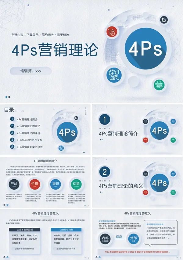 4Ps营销策略理论PPT课件