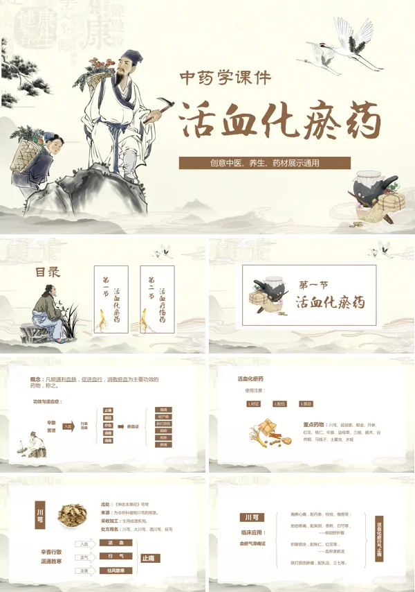 中药学活血化瘀药PPT课件