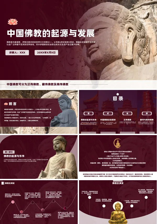 佛教的由来、发展和概况 ppt课件