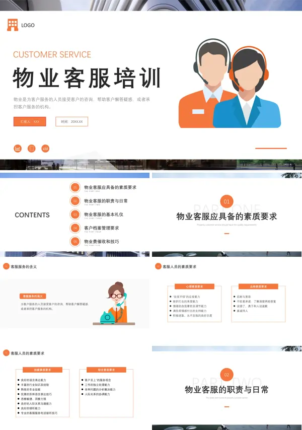 物业客服培训模板PPT课件