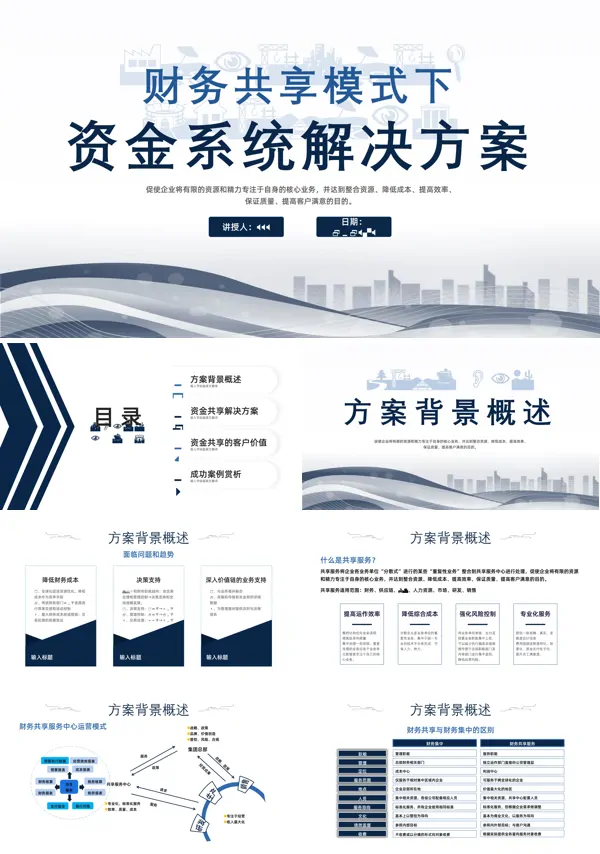 财务共享服务中心总体解决方案ppt课件