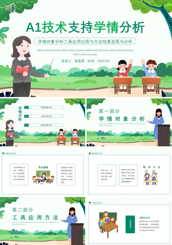A1技术支持的学情分析方法和工具PPT