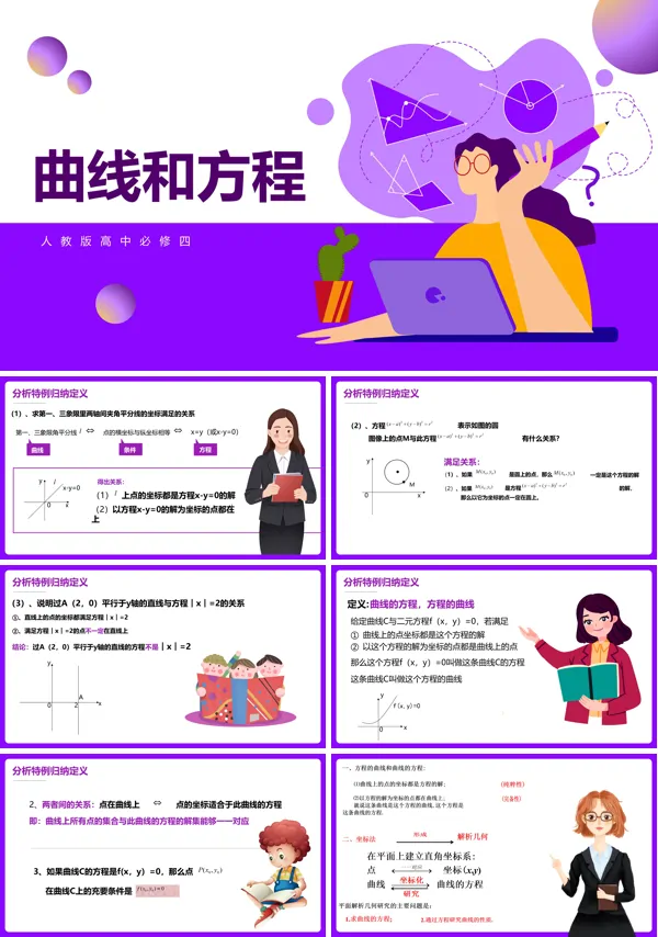 高中数学人教版高二必修《曲线与方程》PPT下载课件