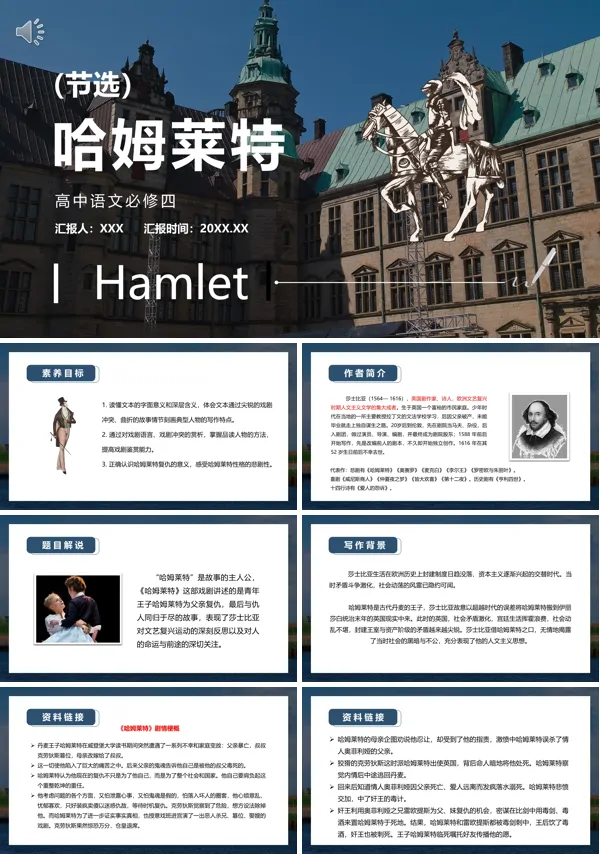 高中语文必修四哈姆莱特PPT课件