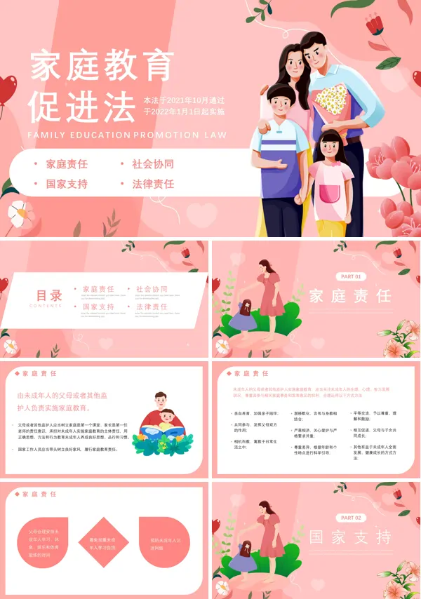 家庭教育促进法课件培训PPT含讲稿