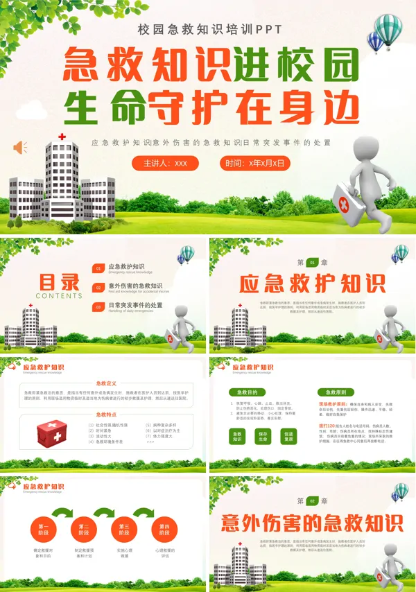 校园急救知识培训PPT课件