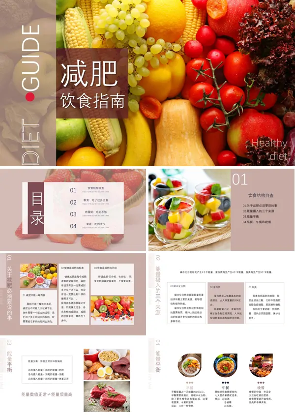 健康减肥饮食指南PPT课件
