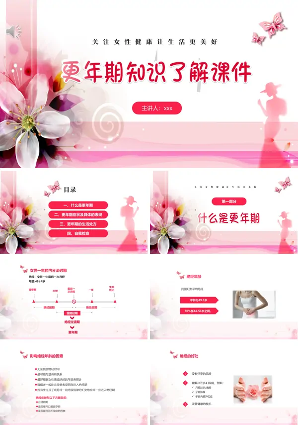 更年期健康教育ppt课件含讲稿