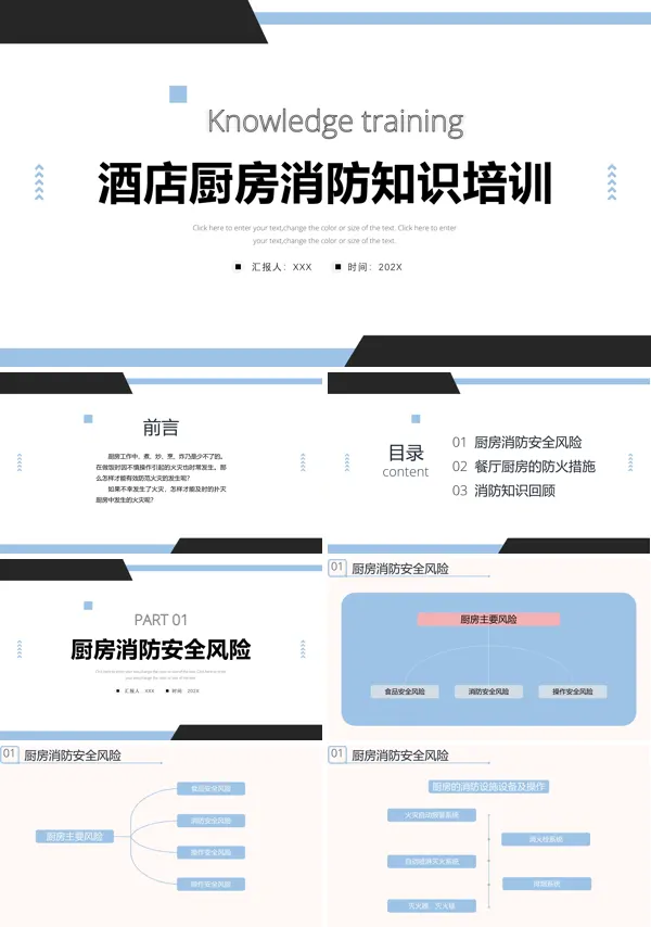 酒店厨房消防安全知识培训PPT