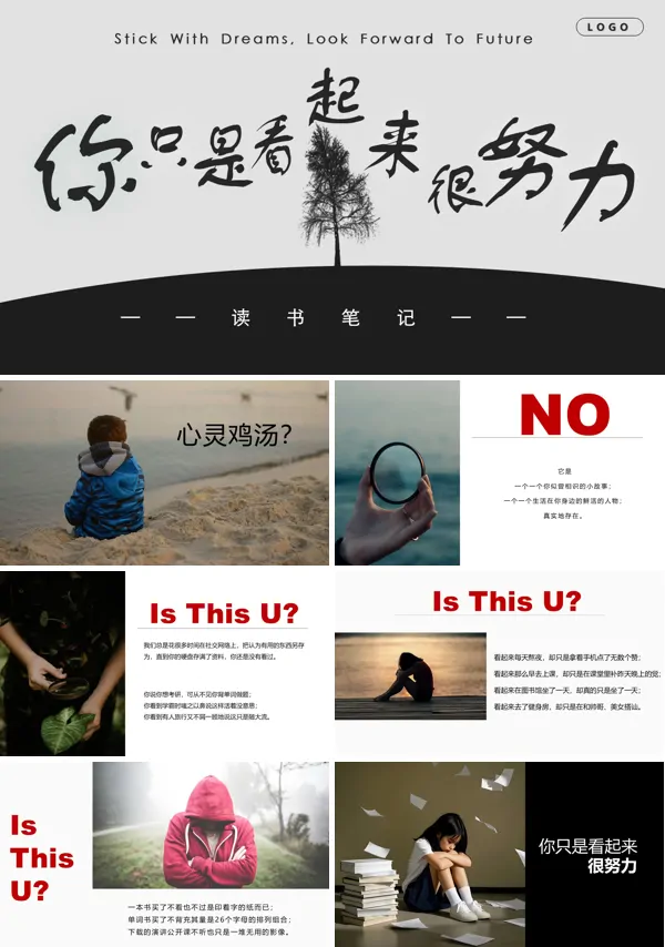 《你只是看起来很努力》读书笔记PPT含讲稿