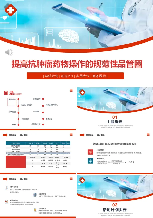提高抗肿瘤药物操作的规范性品管圈汇报PPT