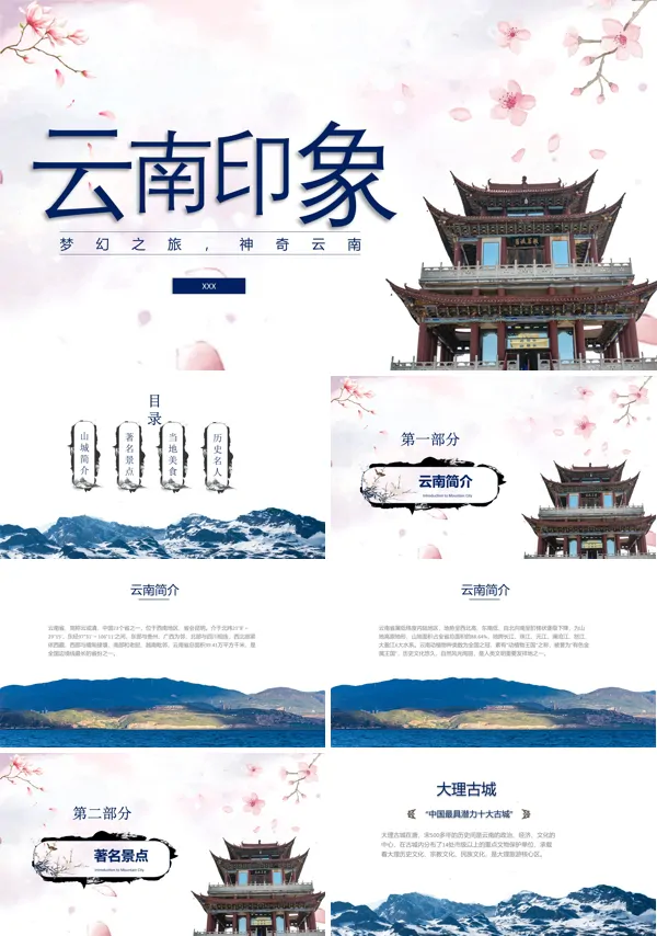 云南印象旅游介绍ppt