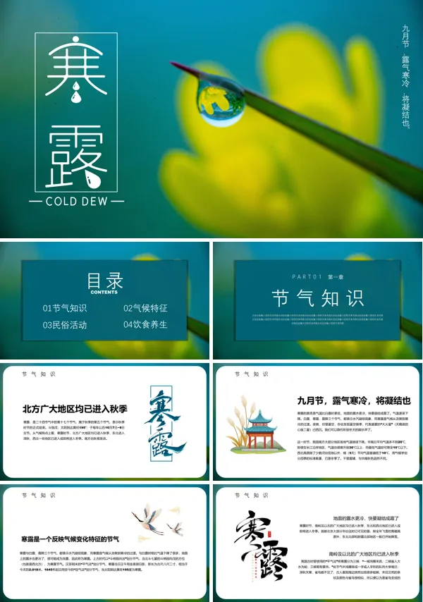 寒露二十四节气之介绍PPT课件