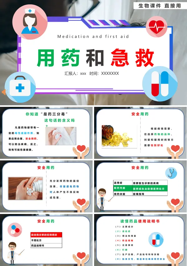 用药和急救知识课件PPT下载