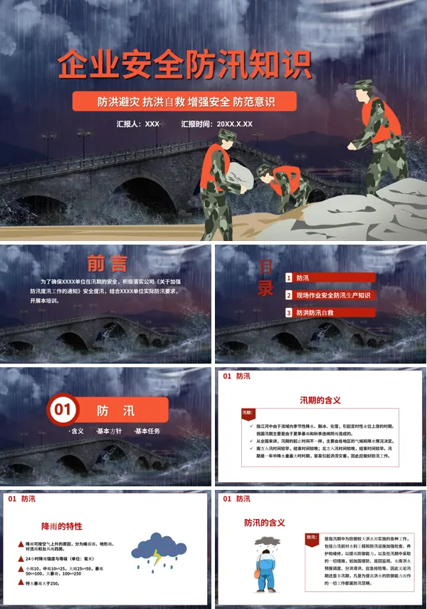 防汛安全教育培训内容ppt