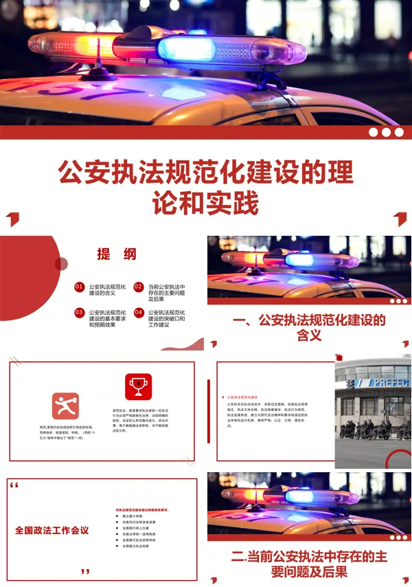 公安机关执法规范化培训PPT