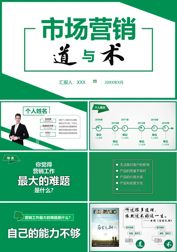 市场营销“道”与“术”培训课件PPT