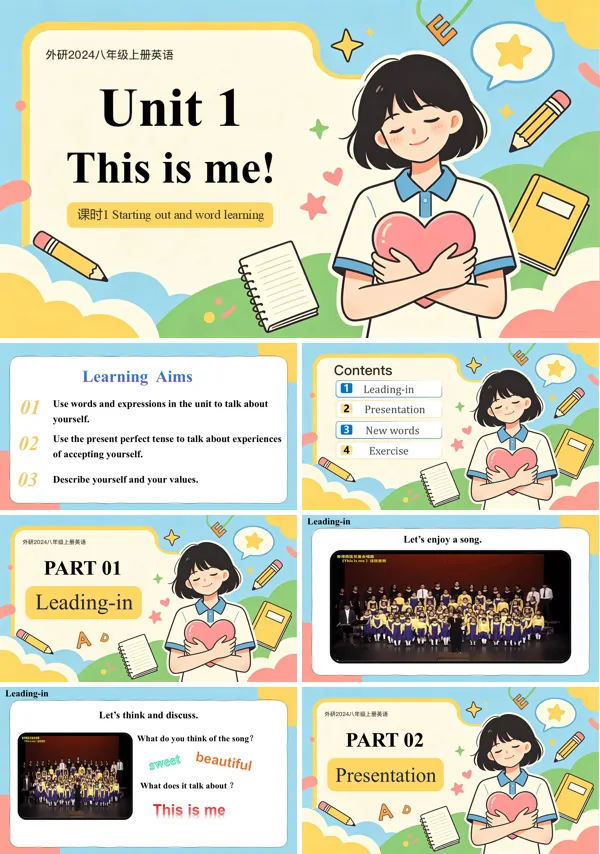 外研英语八年级上册Unit 1 课时1 Starting out&词汇PPT课件(含教案+导学案+分层作业)