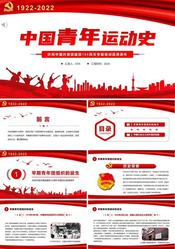 中国青年运动史PPT团课课件