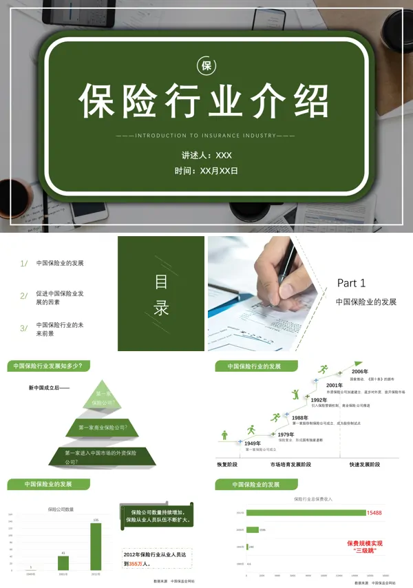 介绍保险公司ppt课件