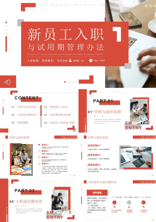 新员工入职及试用期管理制度PPT课件