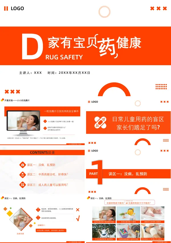 儿童用药安全知识科普PPT课件