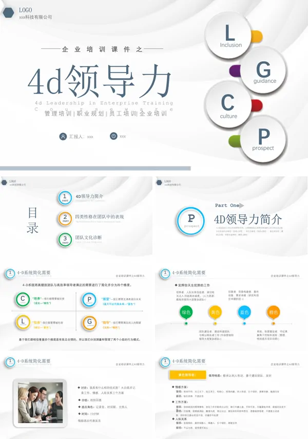 4D领导力培训课件PPT模板